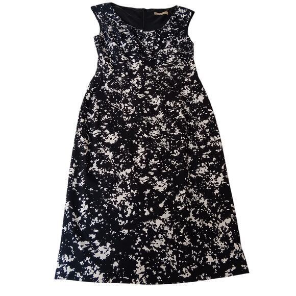 MICHAEL KORS COLLECTION‎ Dress Size 8 Black and White Abstract Made in Italy - Picture 11 of 11